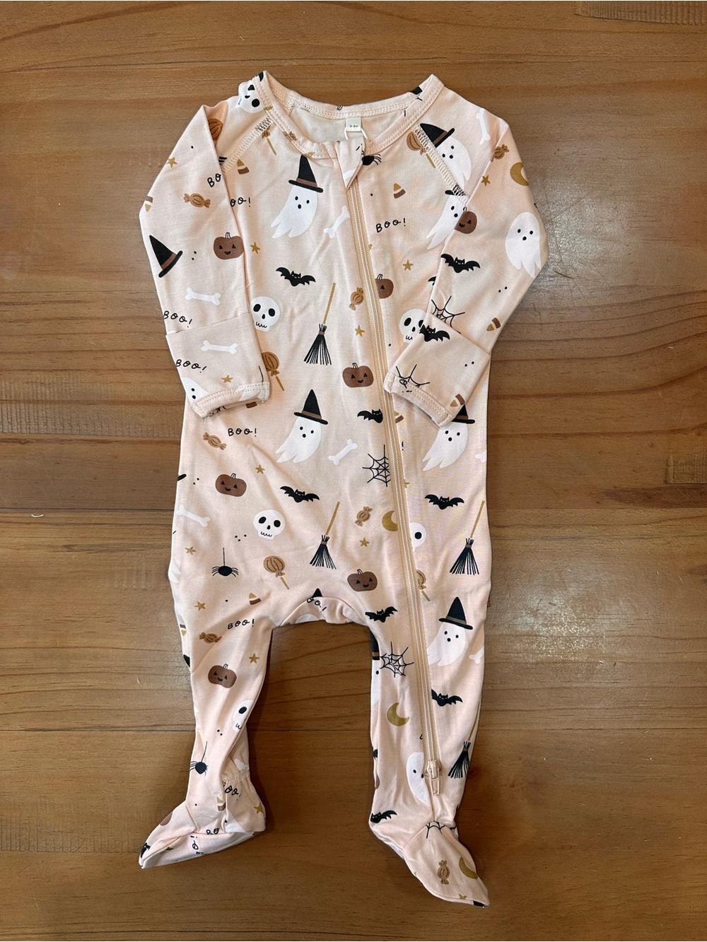 Quincy Mae Halloween Ghosts & Pumpkins Footed One-Piece Pajama